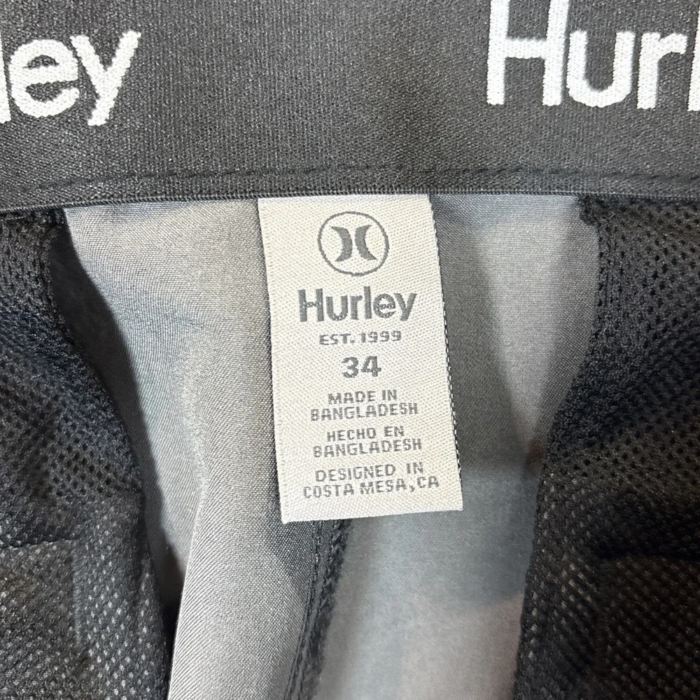 Hurley Men's Grey Hybrid Walk Shorts Performance Golf Size 34